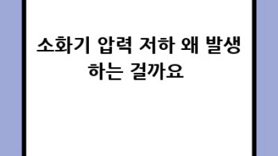 우리집 안전 지킴이🛡️ 소화기 완벽 마스터 가이드 🔥
